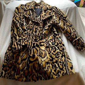 VINTAGE no name- Leopard print handmade jacket